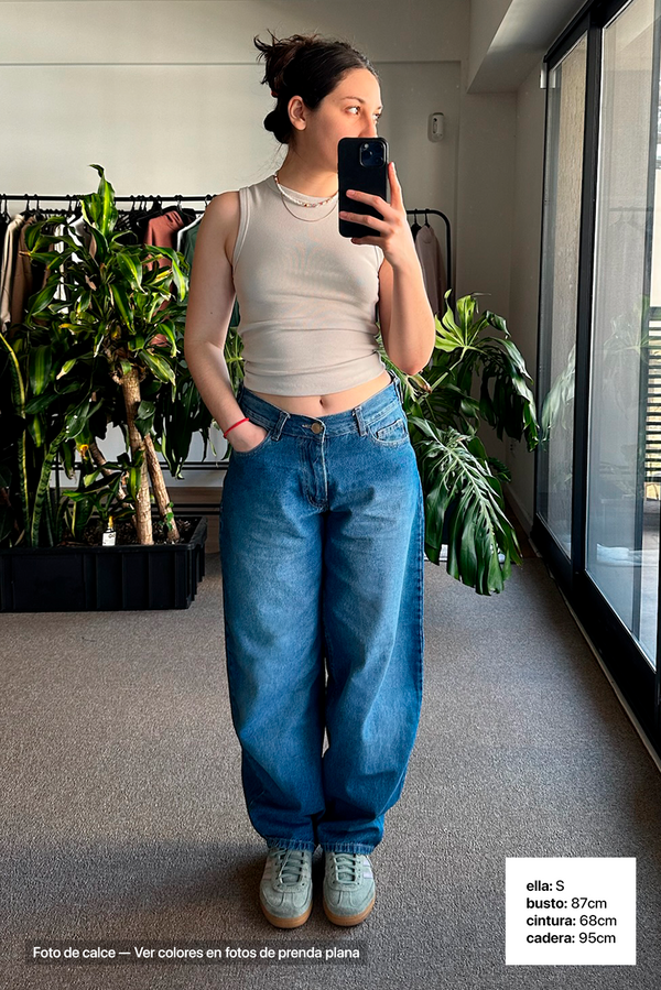 El Jean Baggy Vers. de Deliver Blue - Mujer