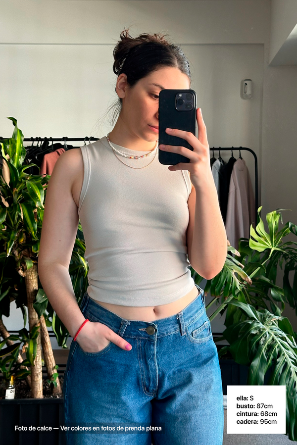Top Ribb Midi - Mujer