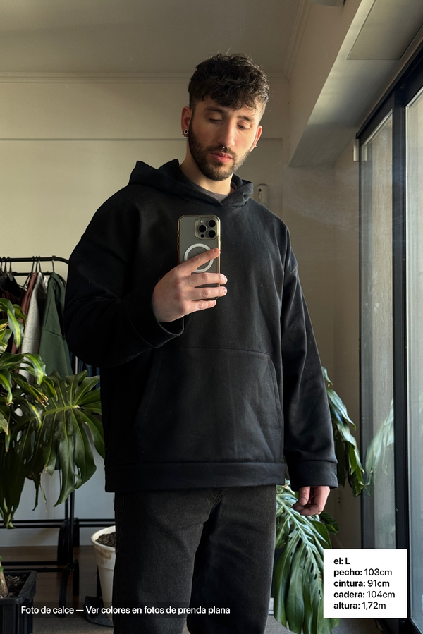 Canguro Oversize Frisado - Hombre