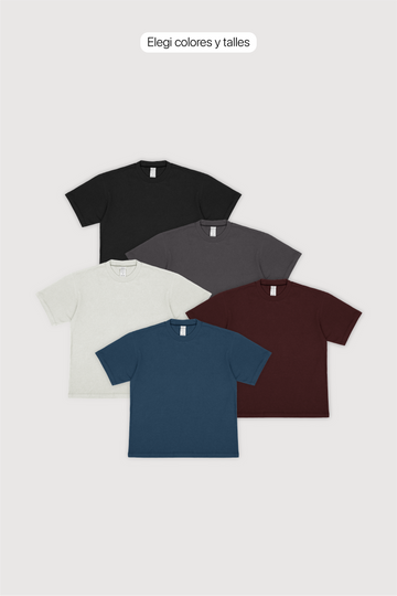 Remera Regular Fit x 5