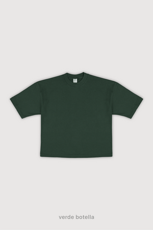 Remera Boxy Fit Mujer - Verde Botella