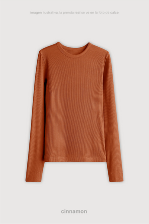Remera Ribb Manga Larga - Cinnamon
