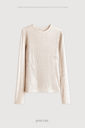 Remera Ribb Manga Larga - Pink Tint