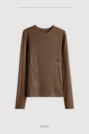 Remera Ribb Manga Larga - Toffee