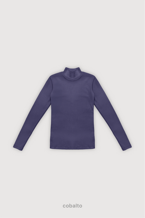 Polera Ribb - Cobalto