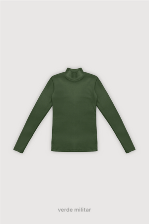 Polera Ribb - Verde Militar