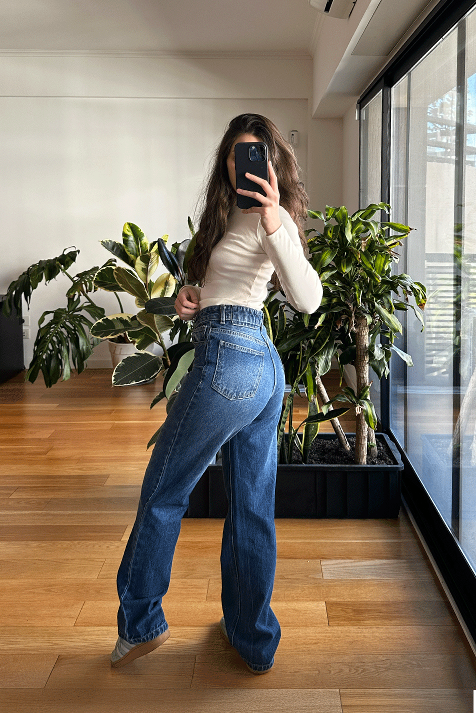Jean Straight Blue Mujer