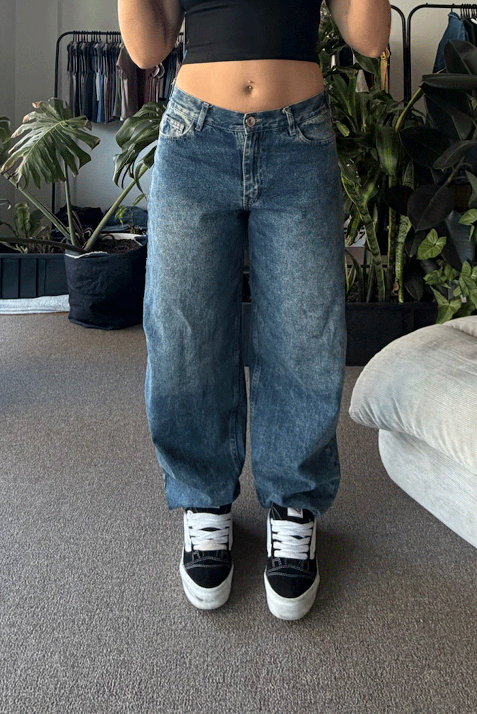 Jean Baggy Vers. Vintage Blue Mujer