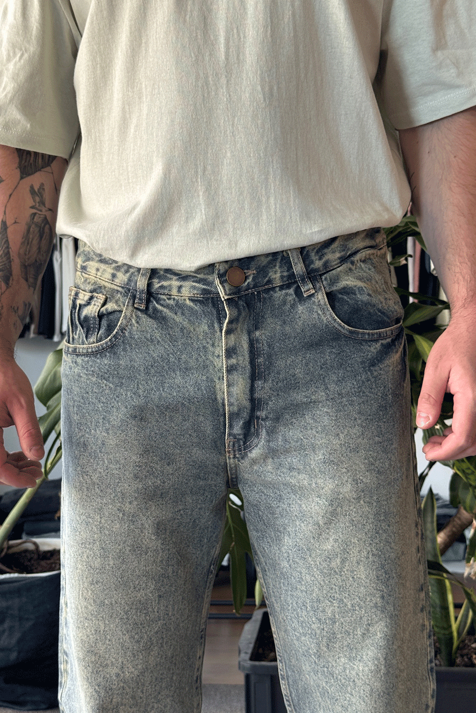 Jean Loose Oxido Blue Hombre