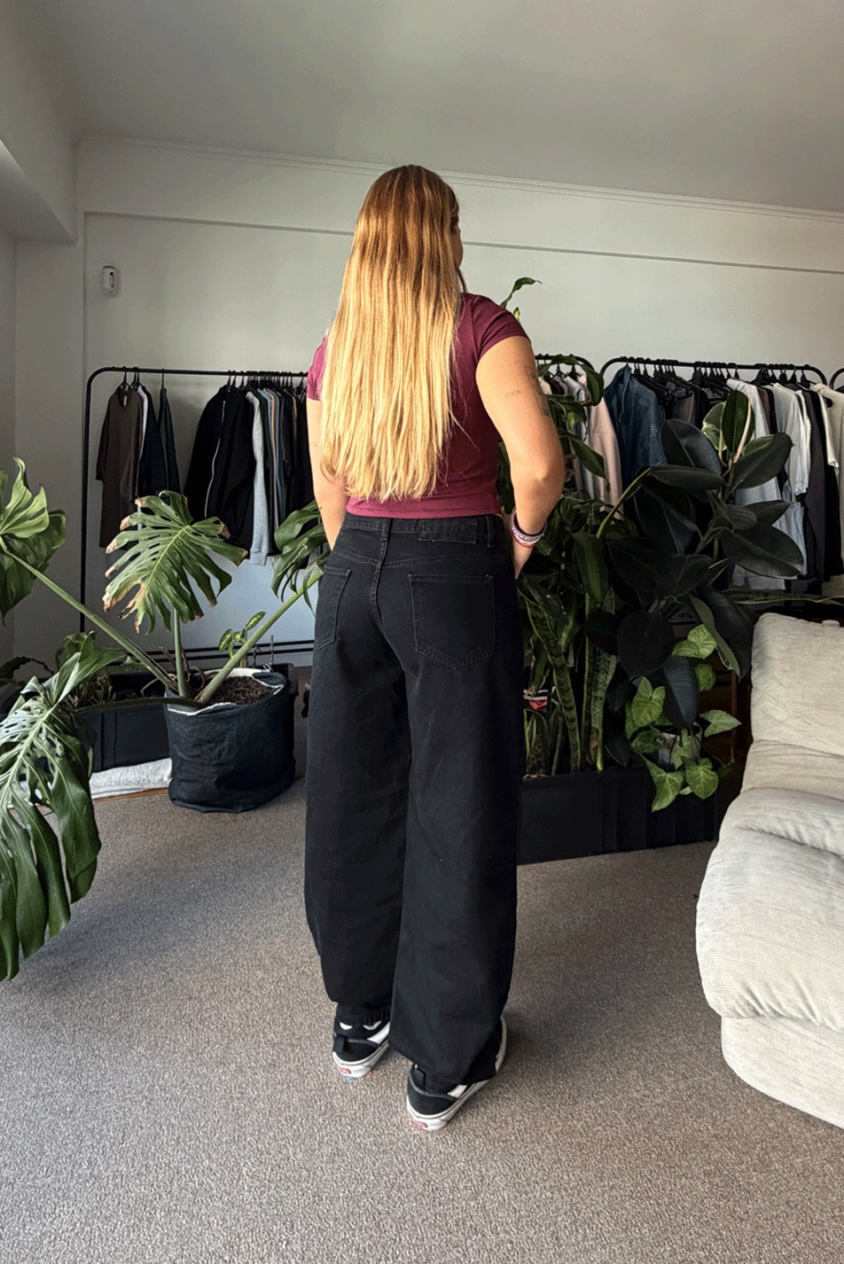 Jean Baggy Super Black Mujer