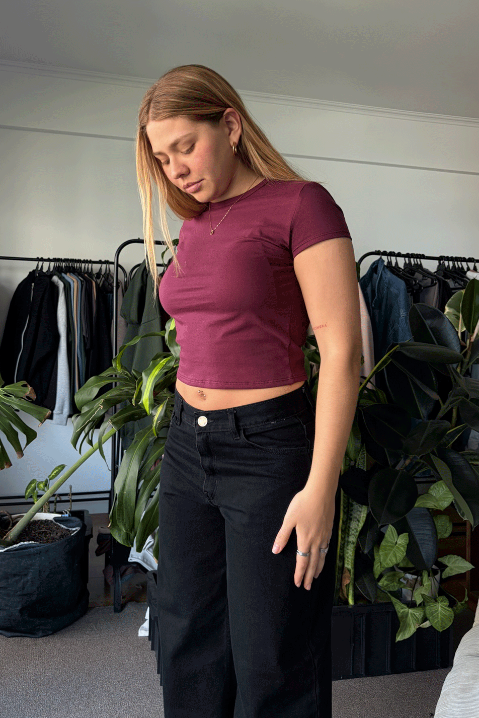 Jean Baggy Super Black Mujer