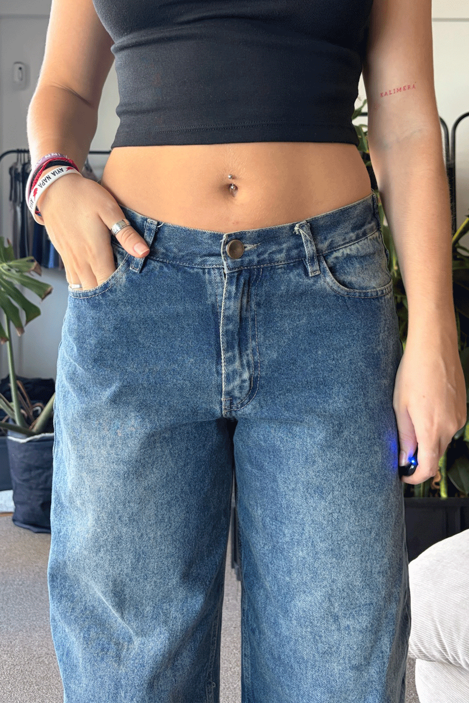 Jean Baggy Vers. Vintage Blue Mujer