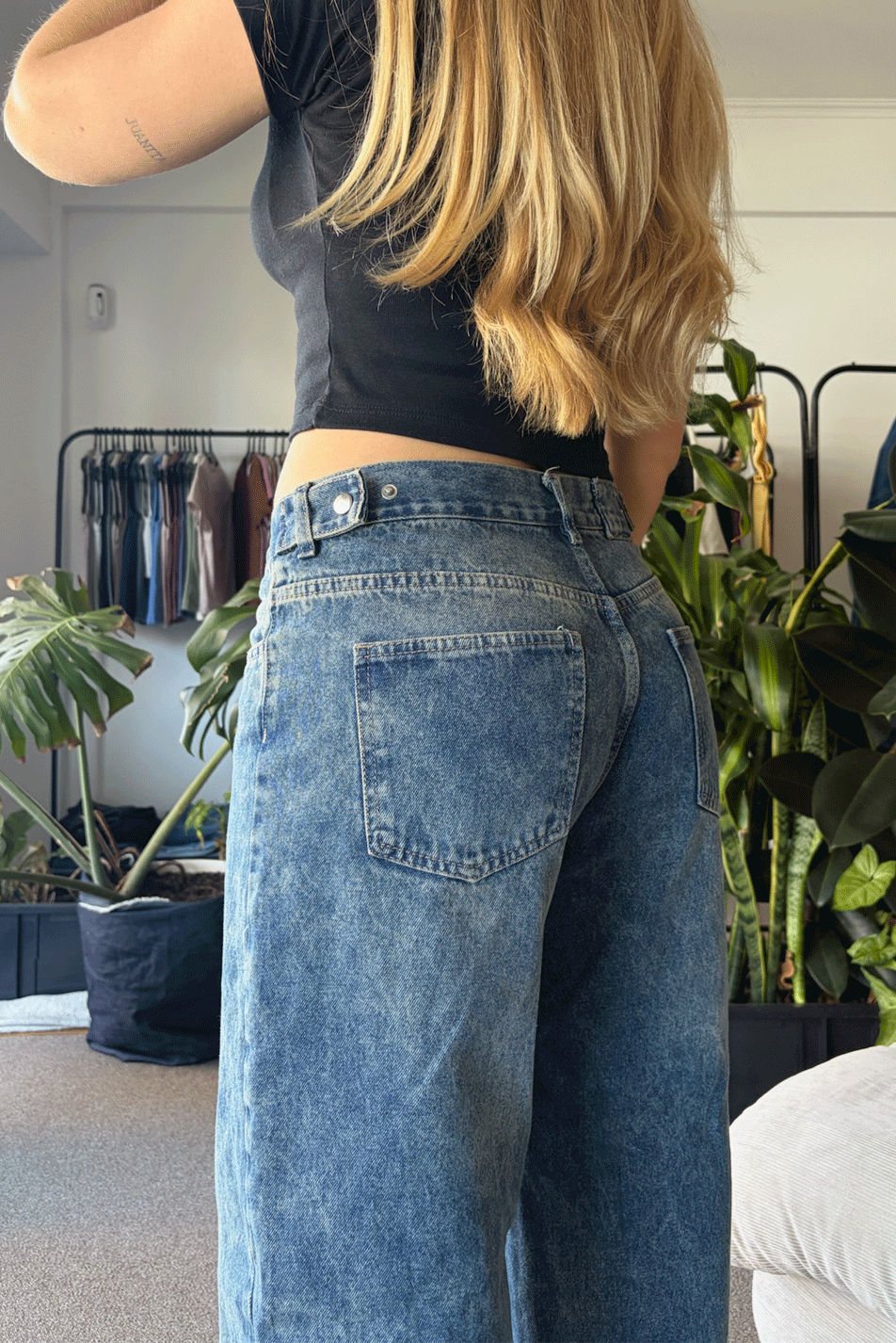 Jean Baggy Vers. Vintage Blue Mujer