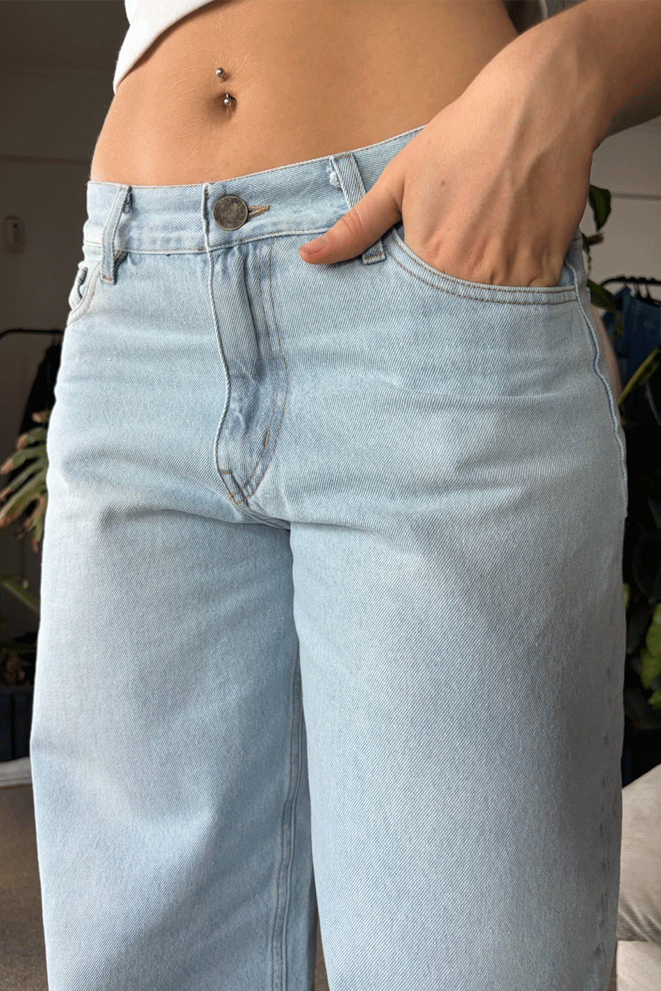 Jean Baggy Summer Blue Mujer