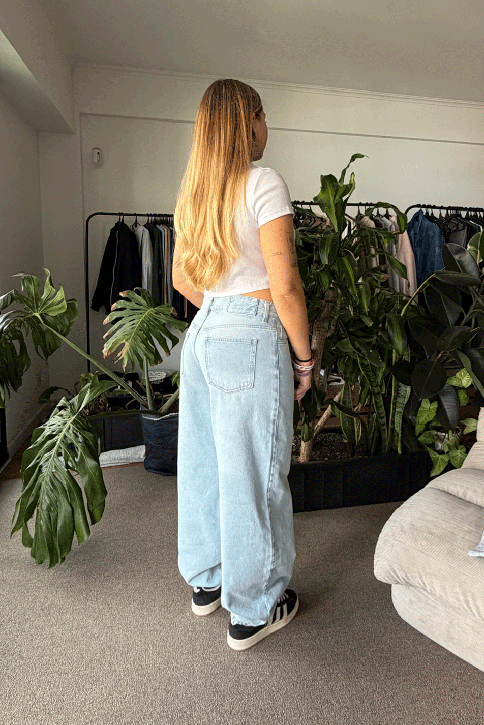 Jean Baggy Summer Blue Mujer