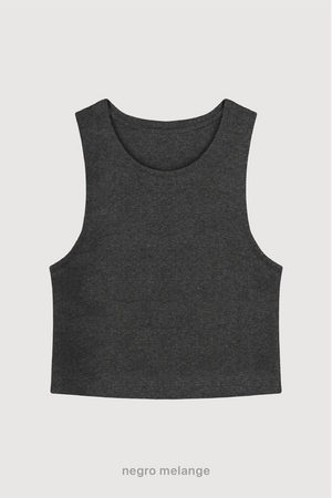 Tank Top - Negro Melange