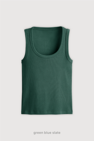 Tank Top Midi - Green Blue Slate