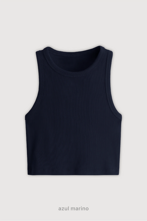 Top Ribb Basic - Azul Marino