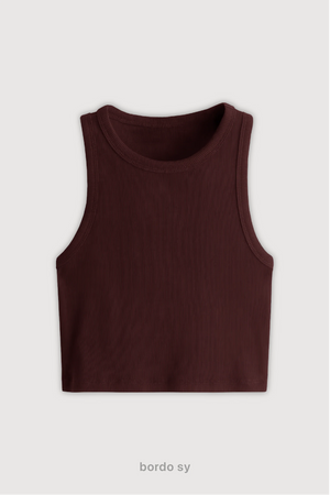 Top Ribb Basic - Bordo Sy