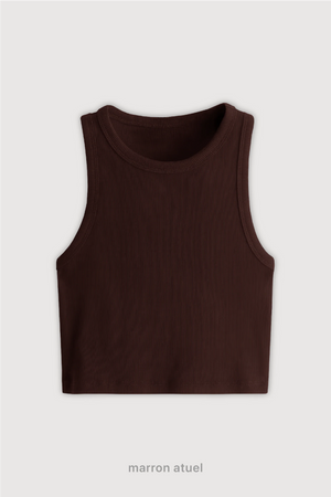 Top Ribb Basic - Marron Atuel