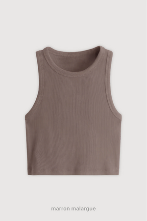 Top Ribb Basic - Marron Malargue