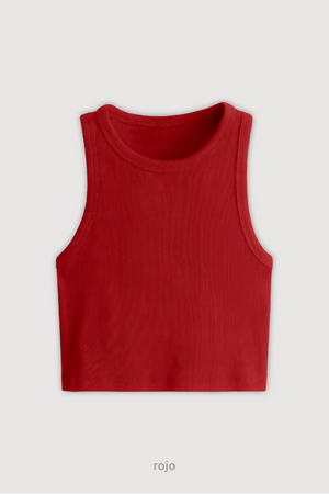 Top Ribb Basic - Rojo