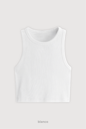 Top Ribb Basic - Blanco