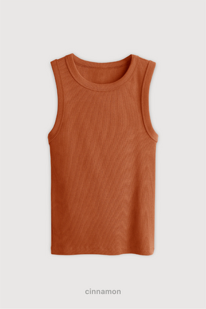 Top Ribb Midi - Cinnamon