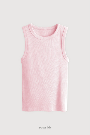 Top Ribb Midi - Rosa Bb