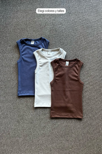 Top Ribb Midi x 3