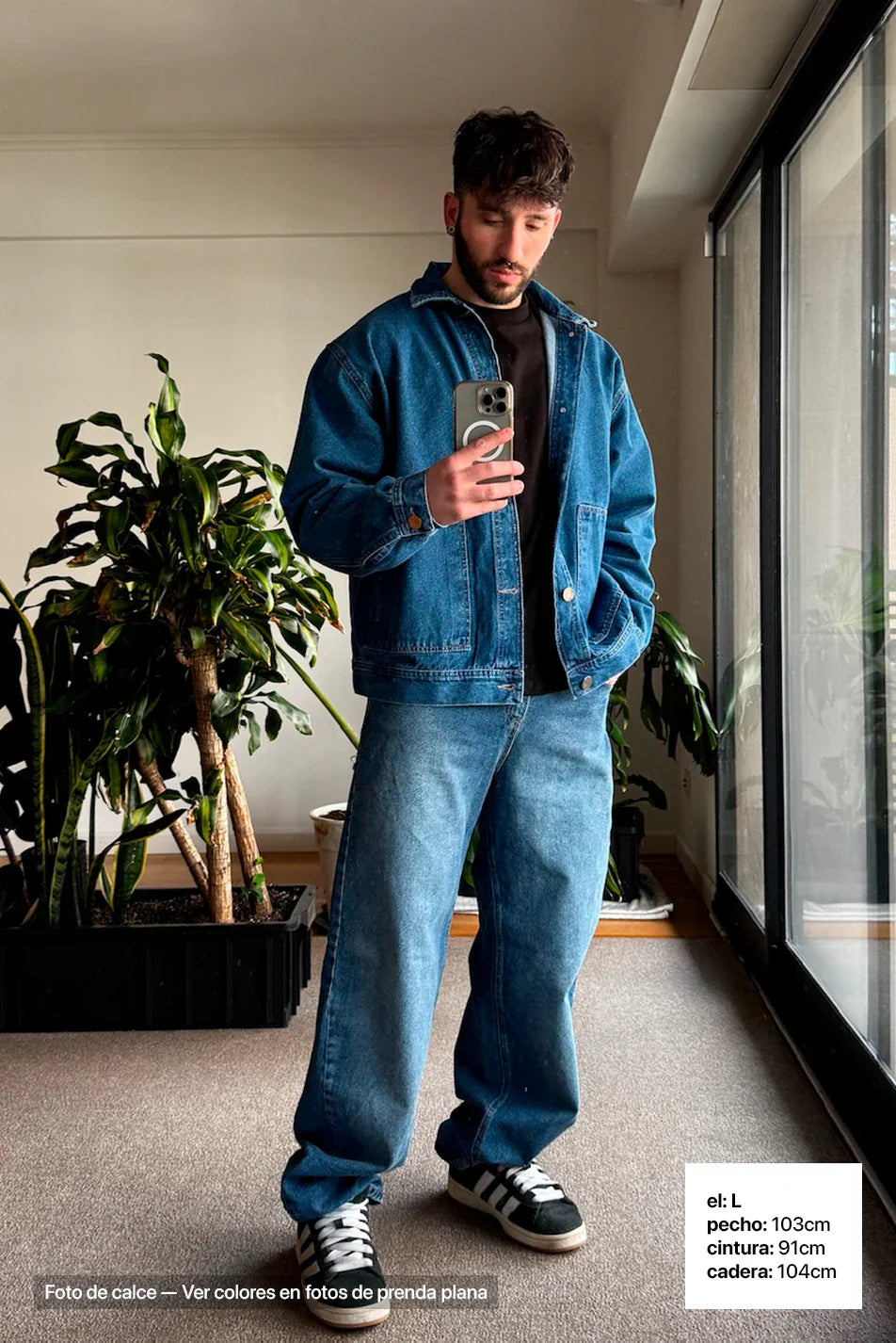 Campera de Jean Blue Hombre