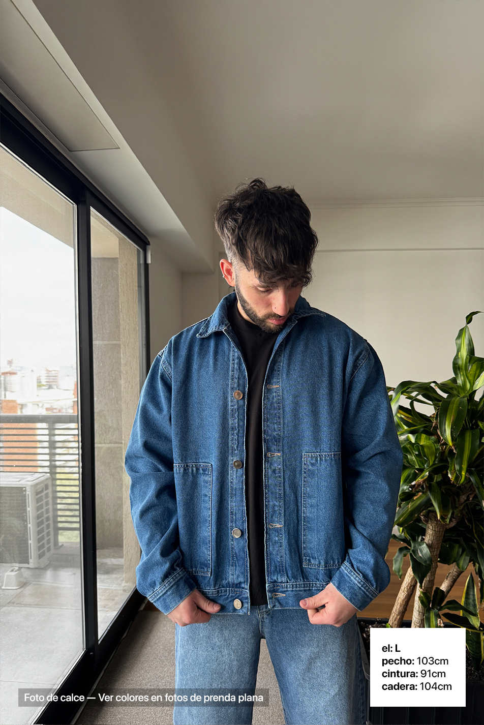 Campera de Jean Hombre Blue