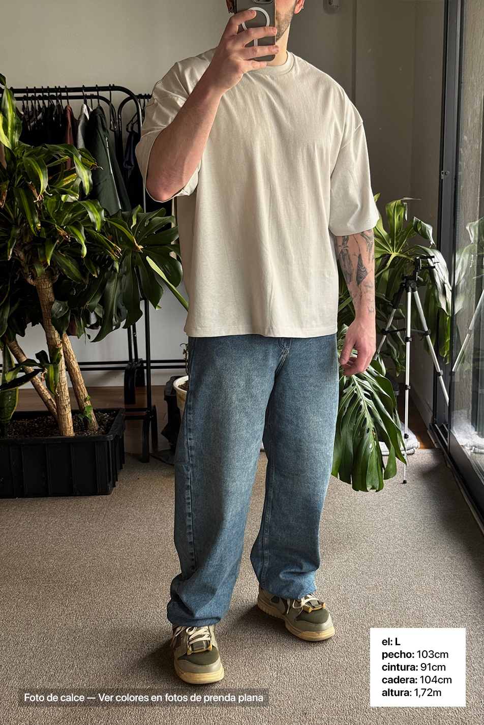 Jean Baggy Hombre Vintage Blue