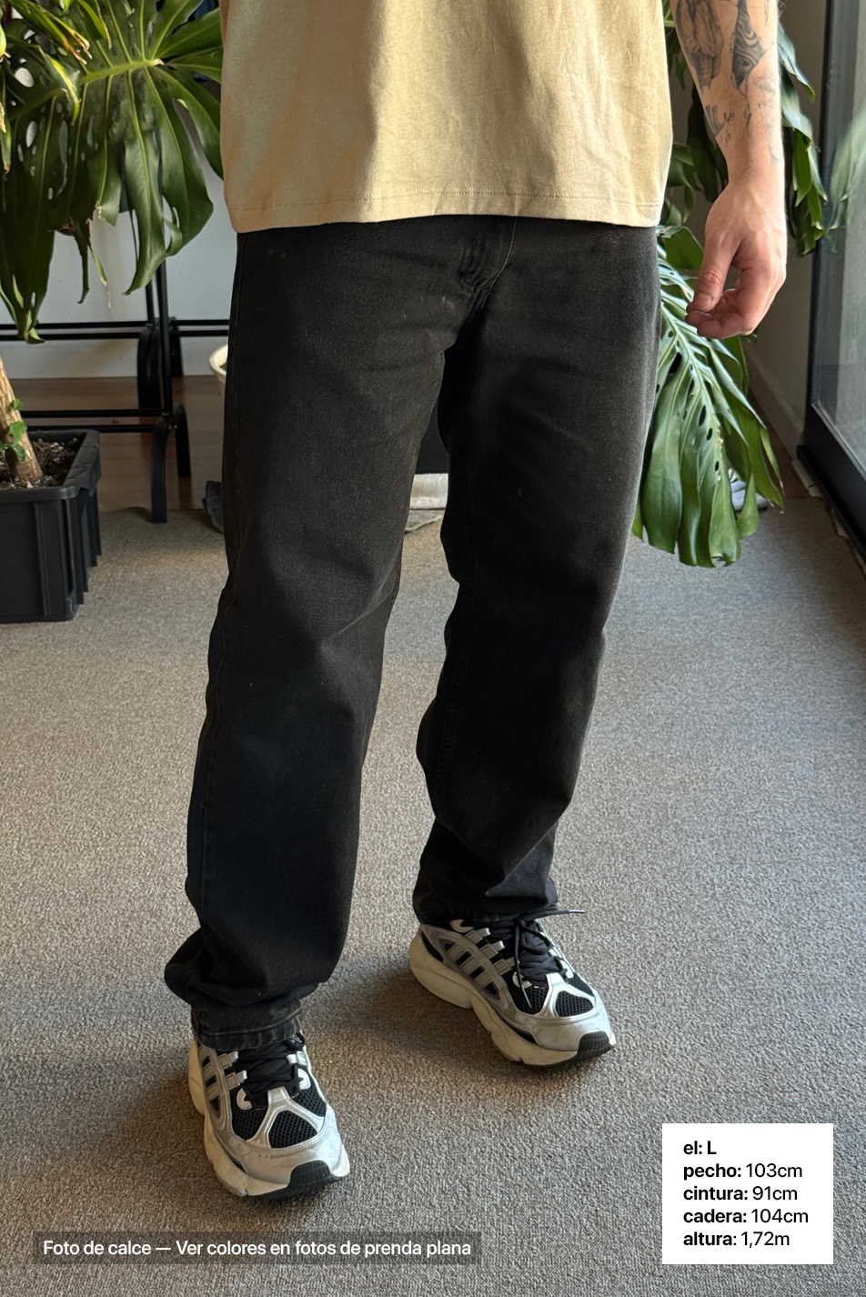 Jean Loose Hombre Oxido Black