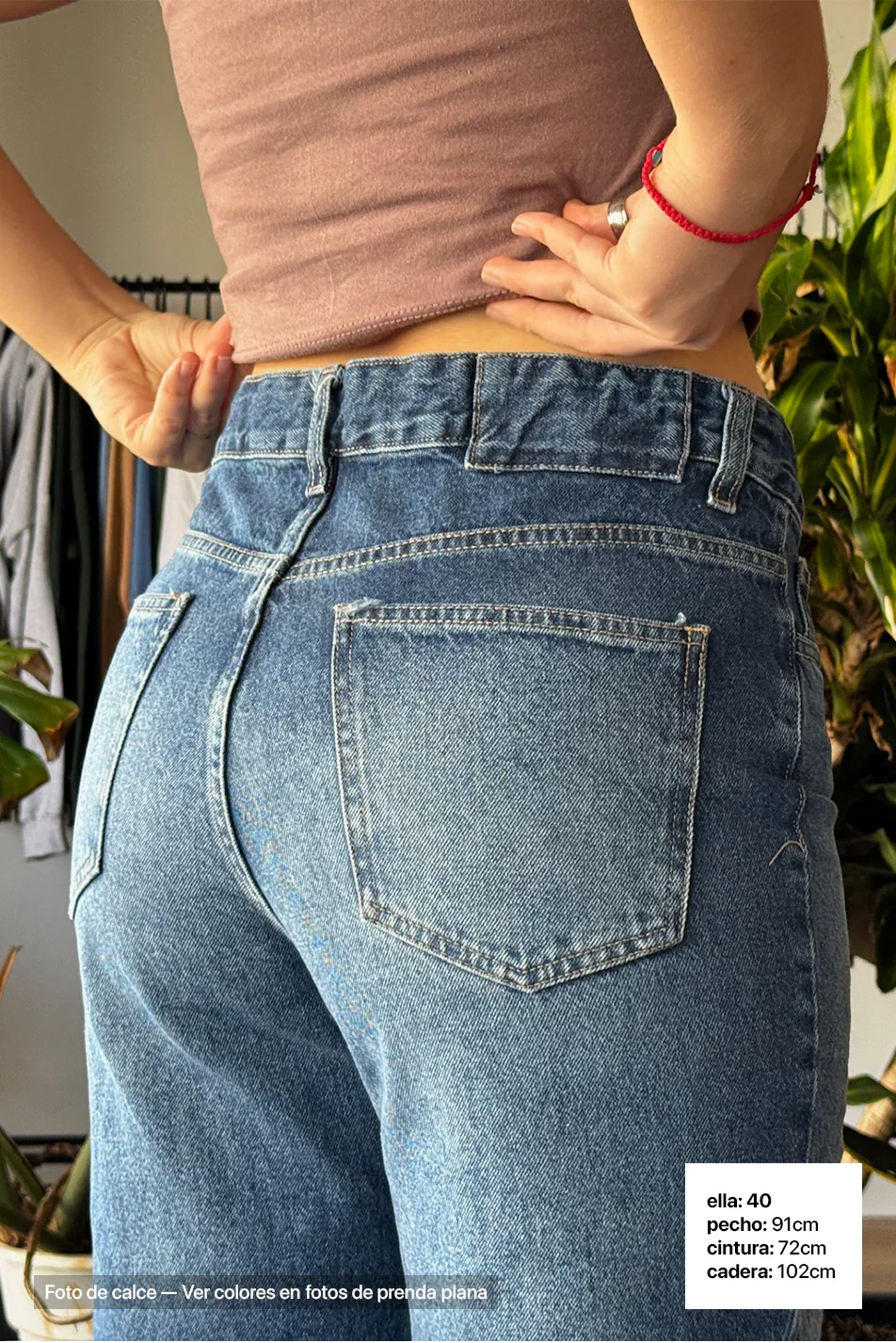 Jean Wide Leg Blue Mujer