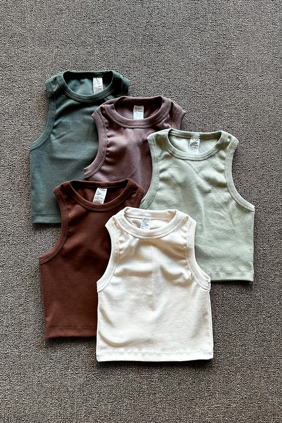 Top Ribb Basic + Jean Baggy Oxido Blue Mujer