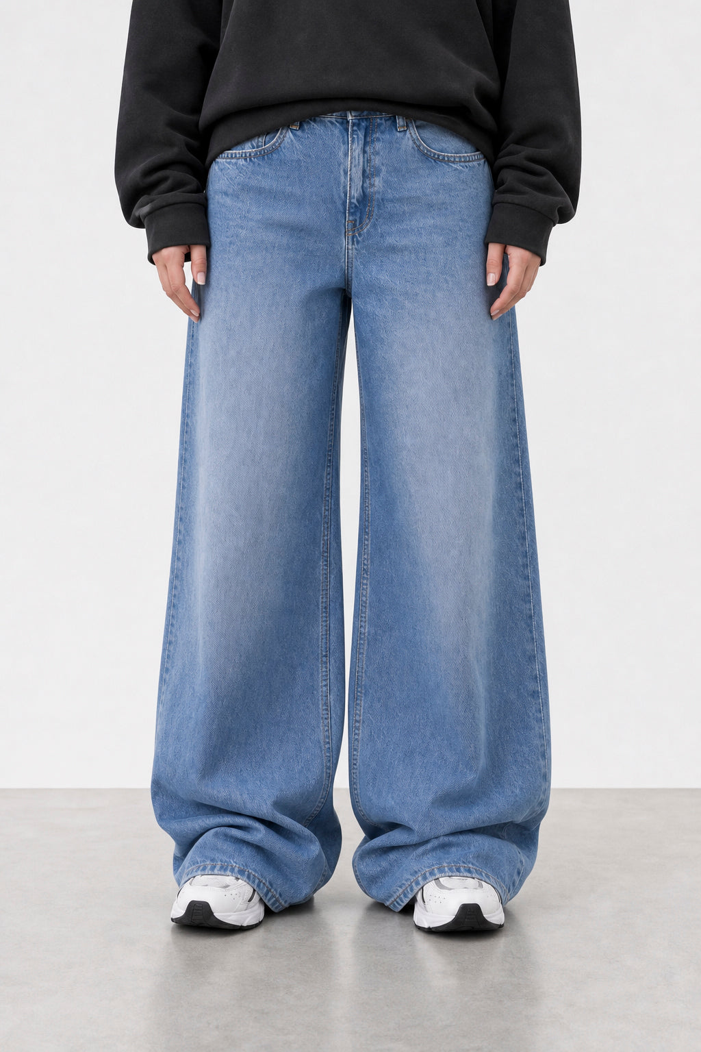 Jean Extra Wide Leg Light Blue Mujer