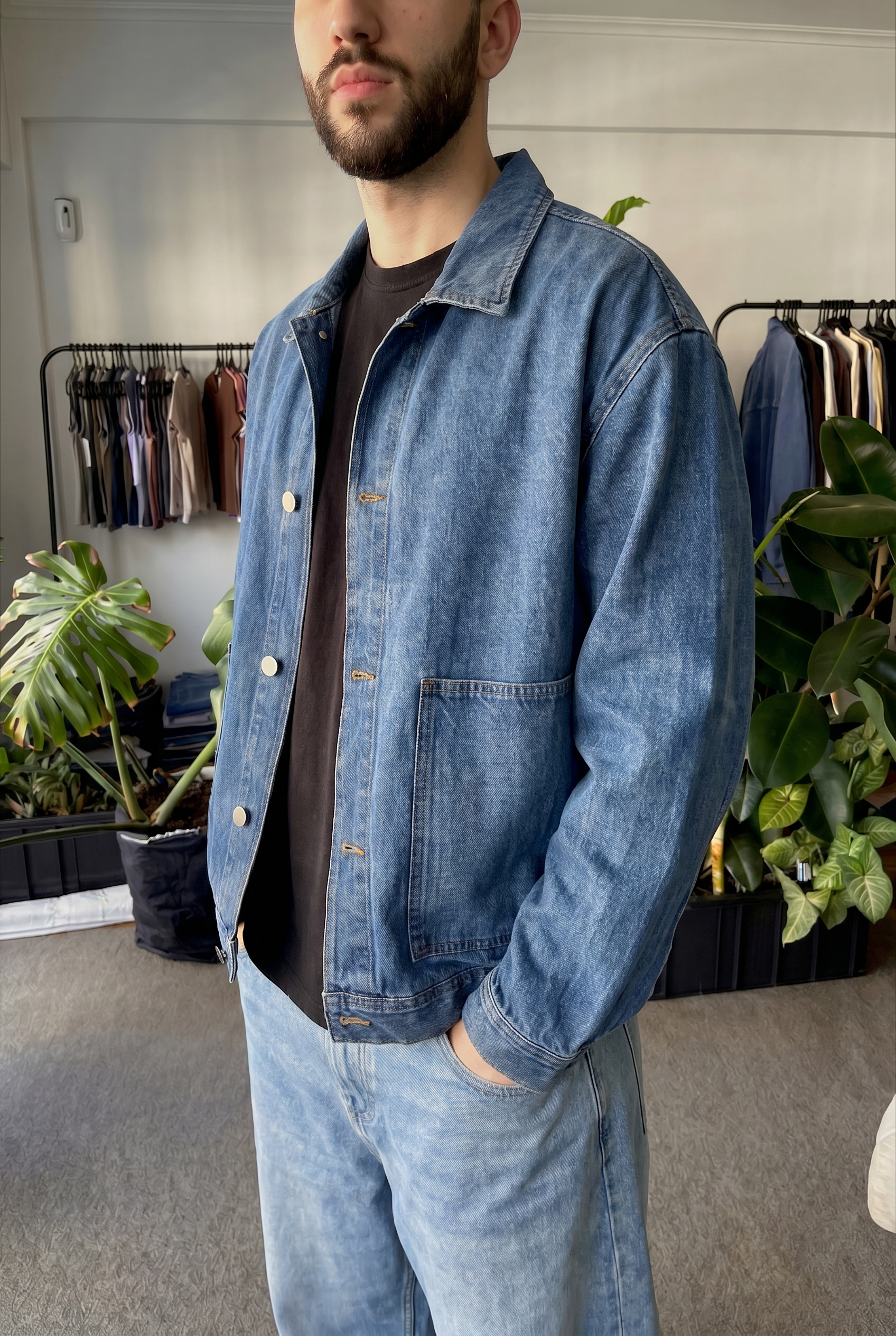 Campera de Jean Blue Hombre