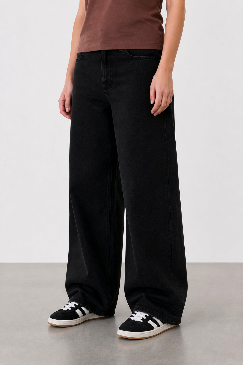 Jean Wide Leg Super Black Mujer