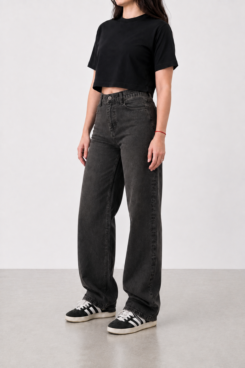 Jean Straight Old Black Mujer