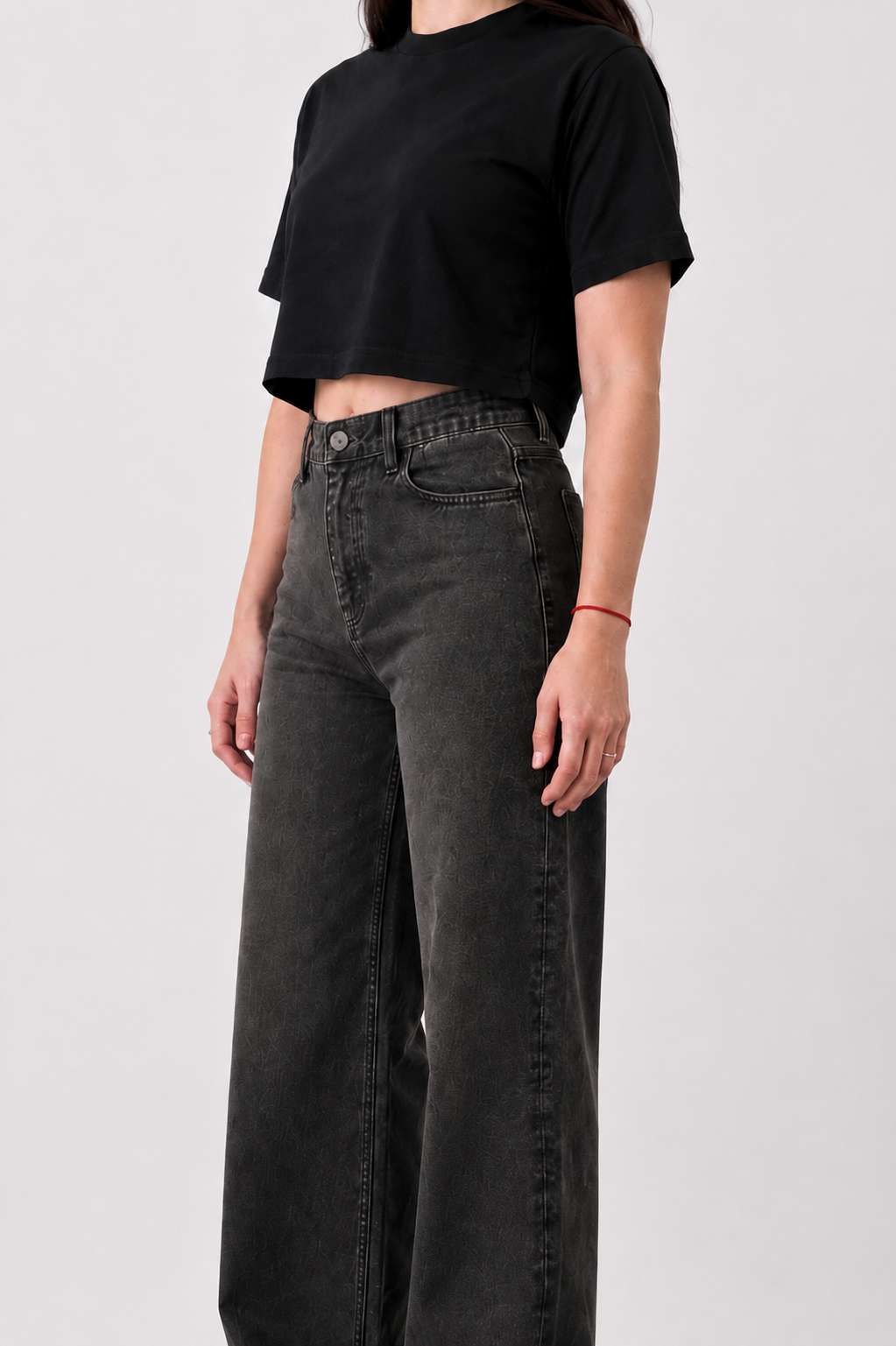 Jean Straight Old Black Mujer