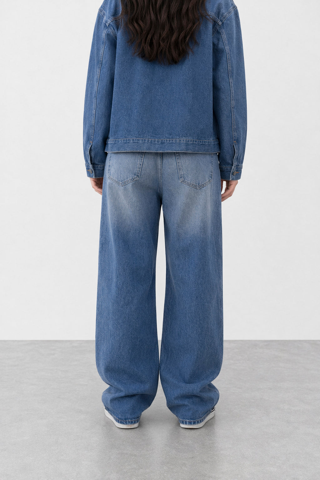 Jean Baggy Blue Mujer