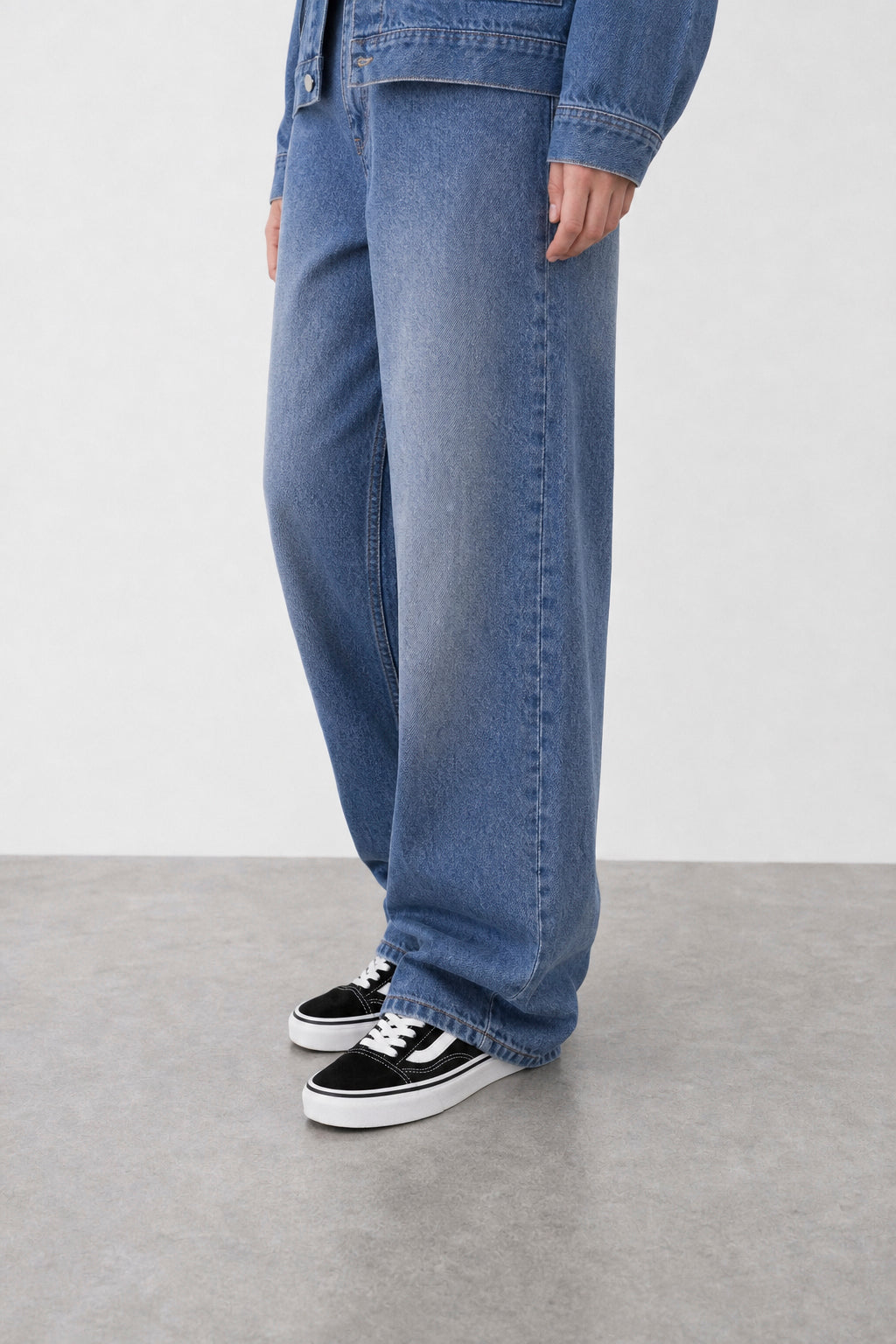 Jean Baggy Blue Mujer