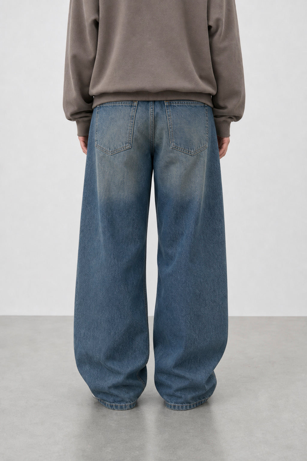 Jean Baggy Oxido Blue Mujer