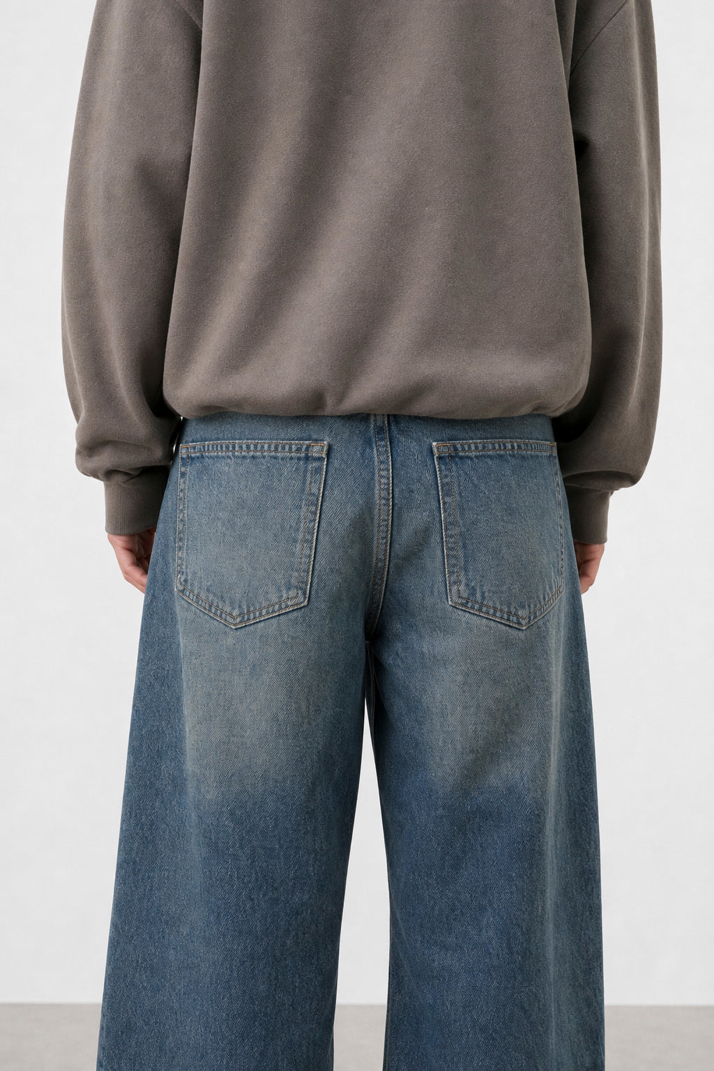Jean Baggy Oxido Blue Mujer