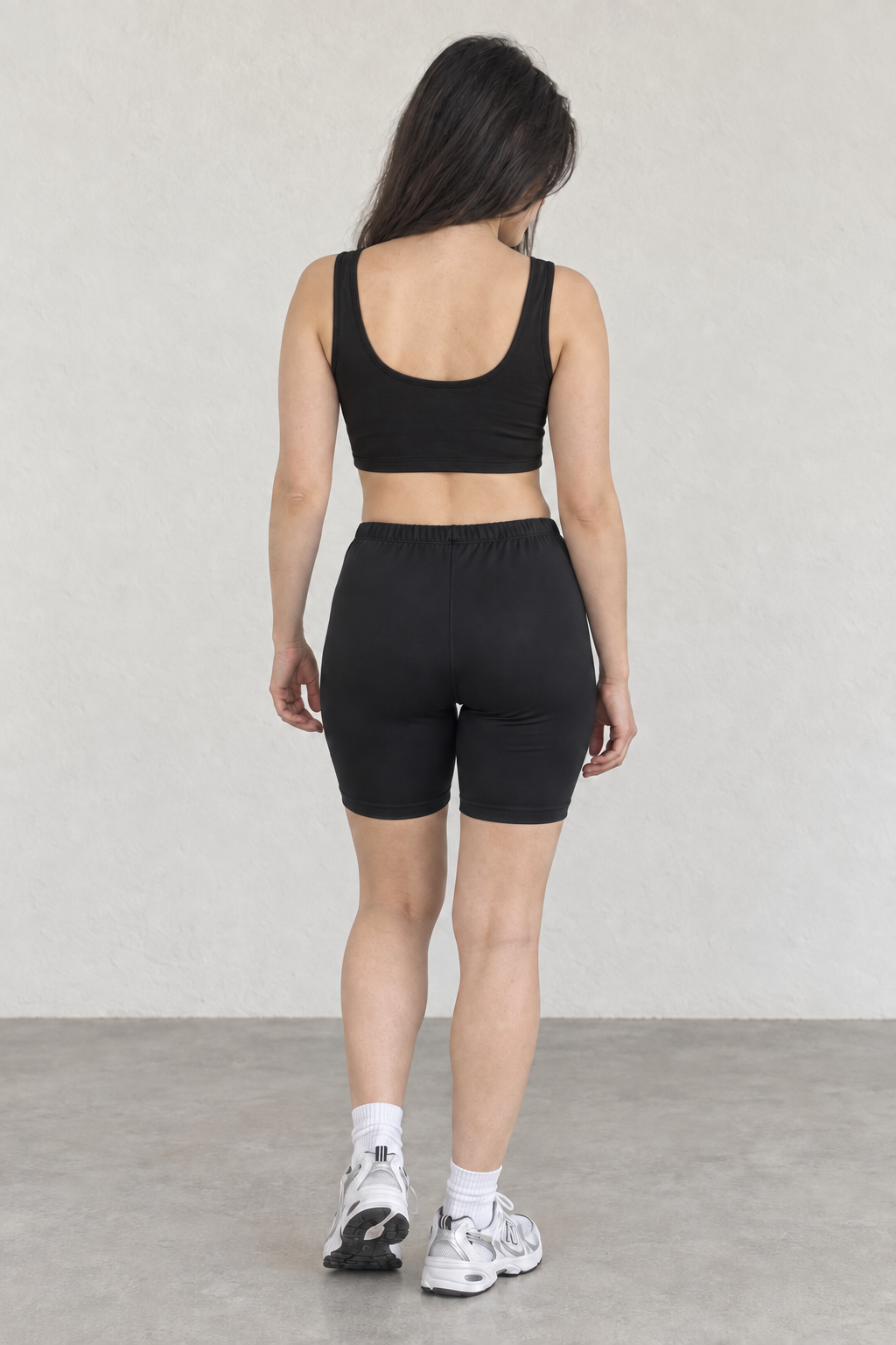 Sport Crop Top - Negro