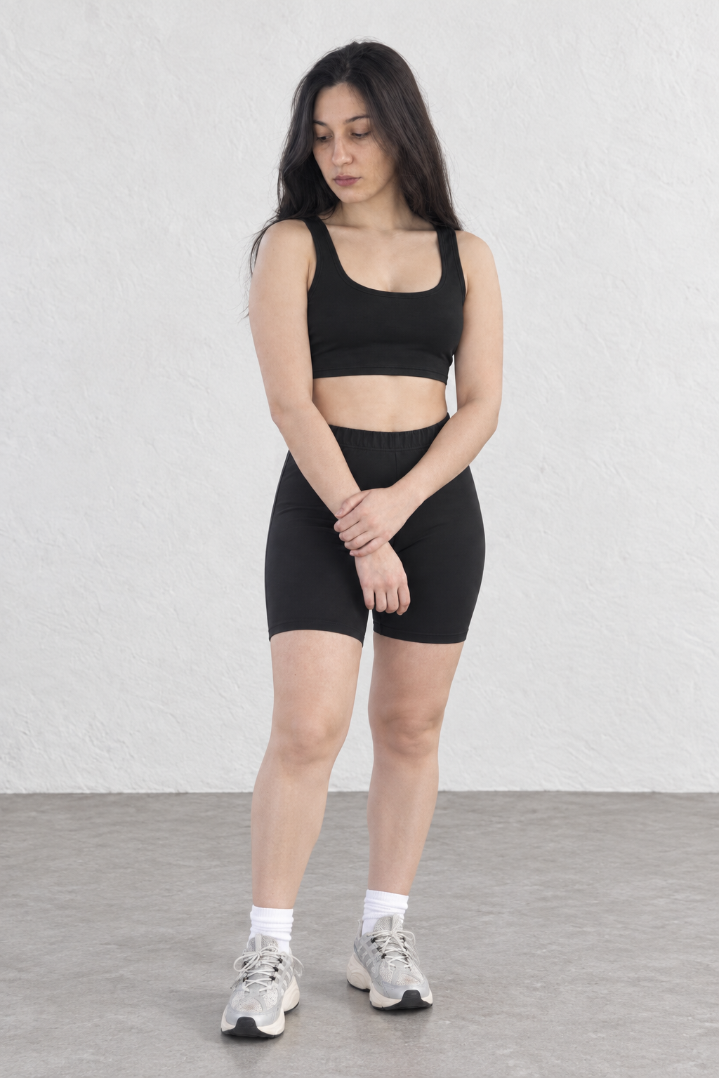 Sport Crop Top - Negro