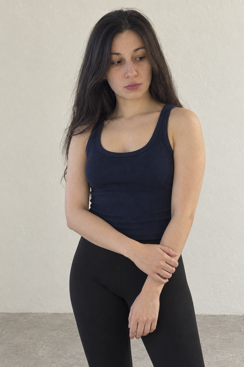 Sport Top Basic Tiras - Negro