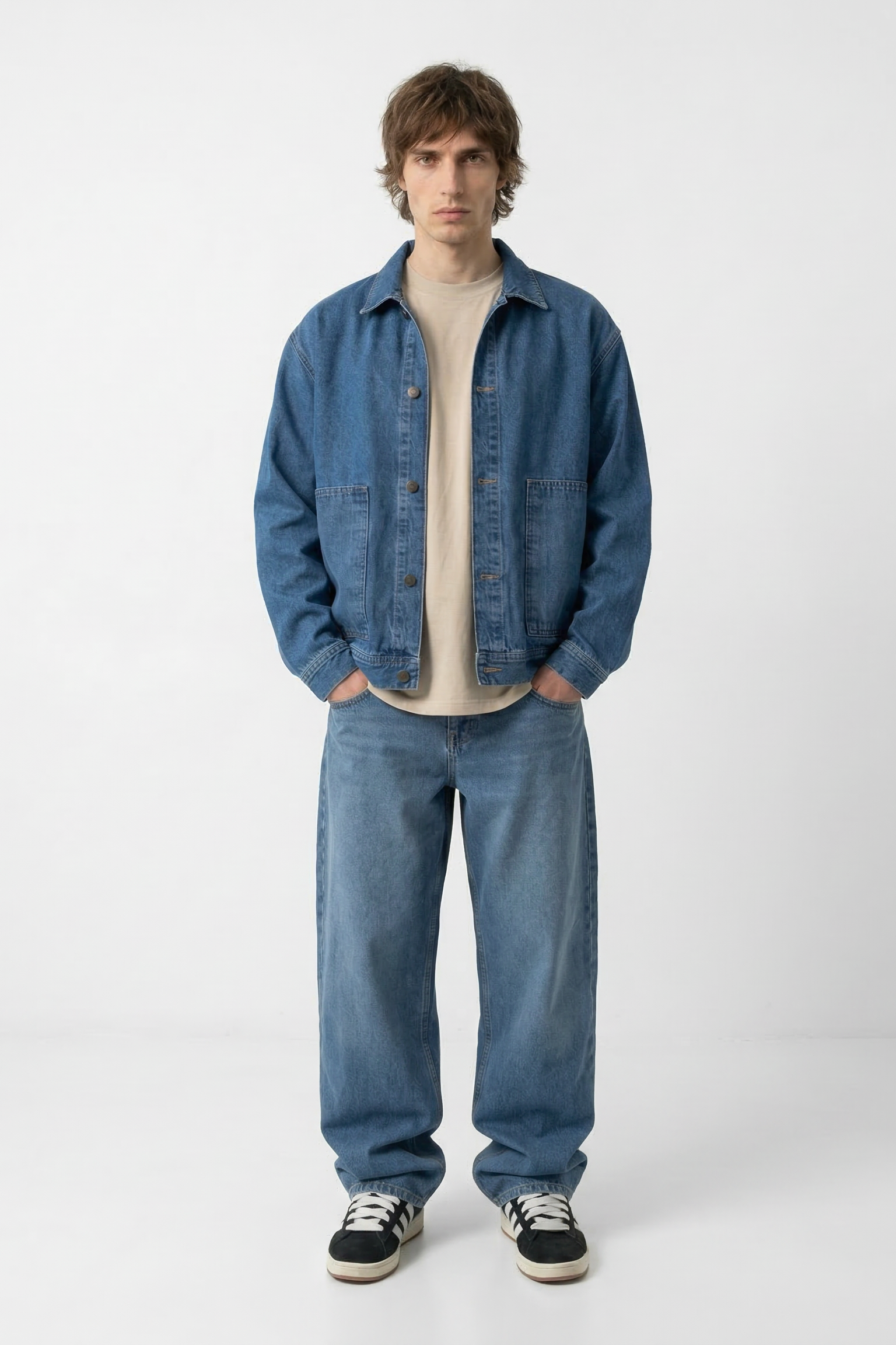 Campera de Jean Blue Hombre