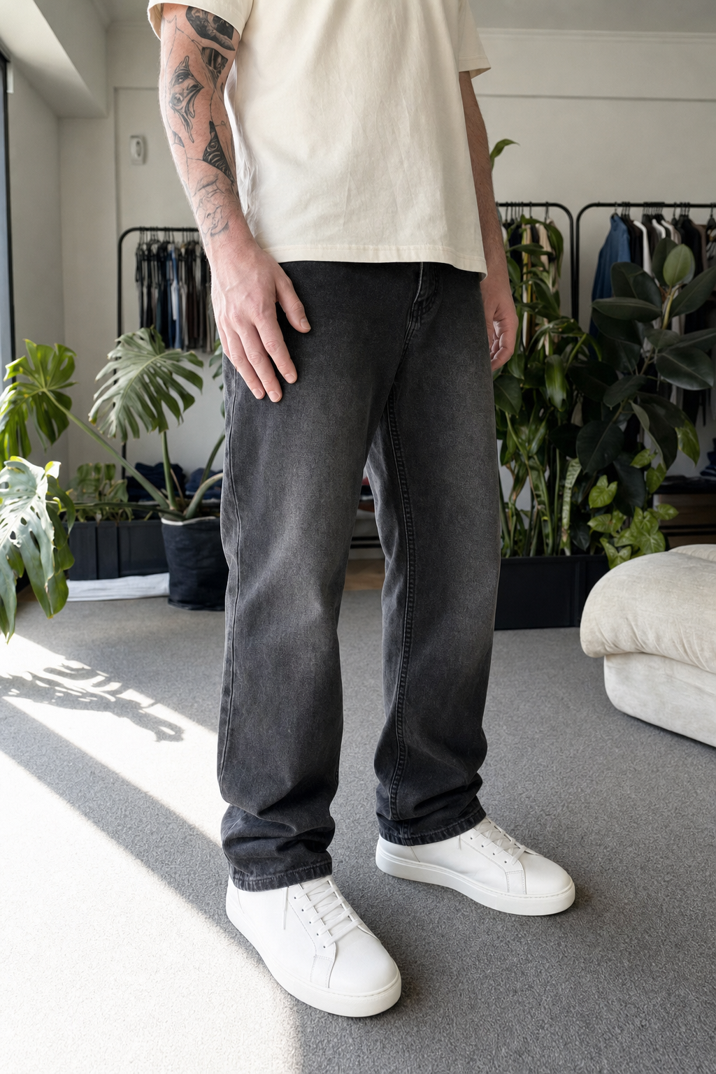 Jean Straight Old Black Hombre